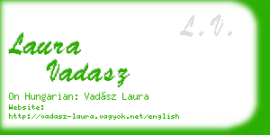 laura vadasz business card